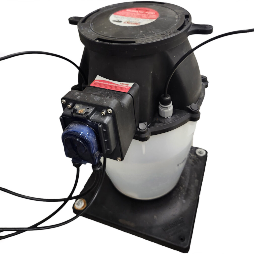 Pentair 4 gallon muriatic acid tank